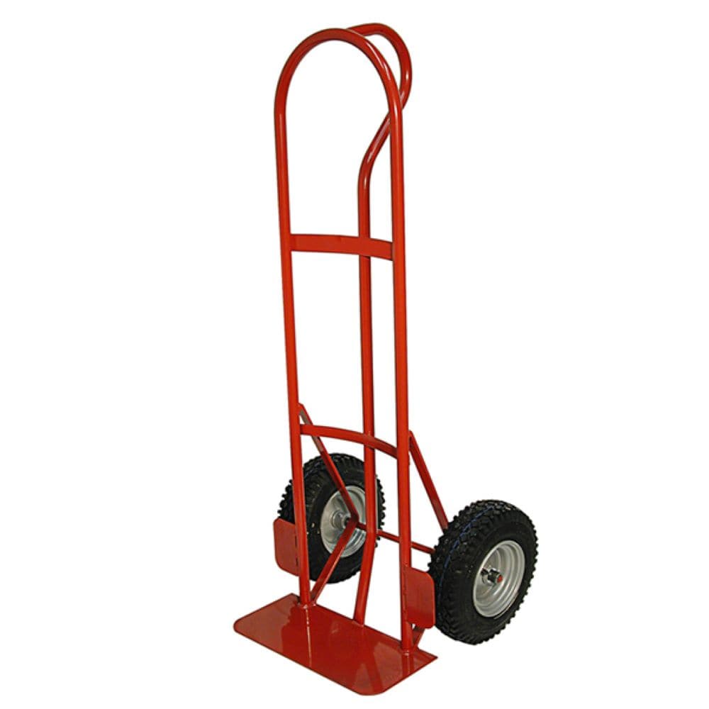 Carretilla de mano de servicio pesado de acero rojo con capacidad de 800 libras y 2 ruedas de Milwaukee DC48866