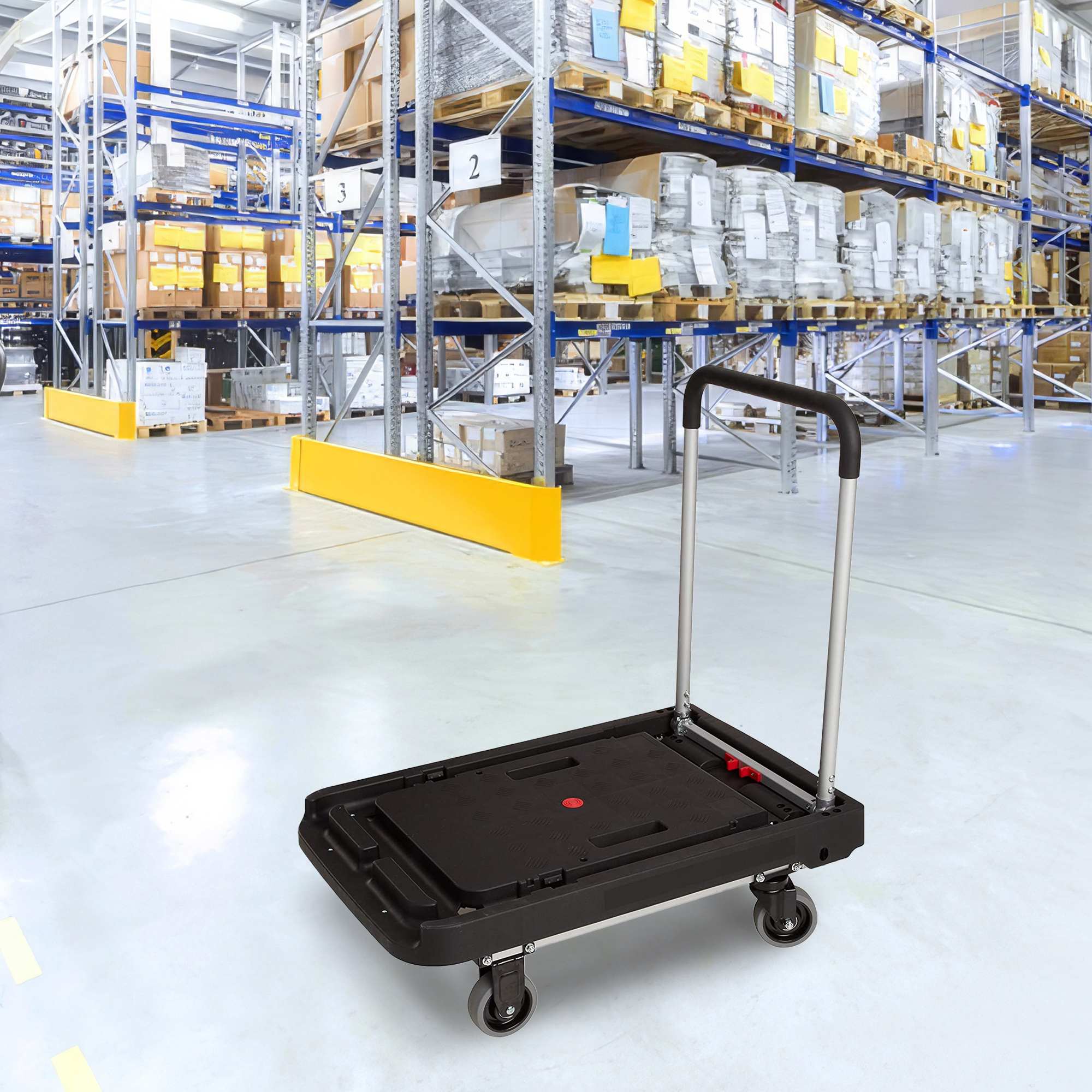Carretilla plegable MAGNA CART con plataforma y ruedas para carga de 500 libras 274252