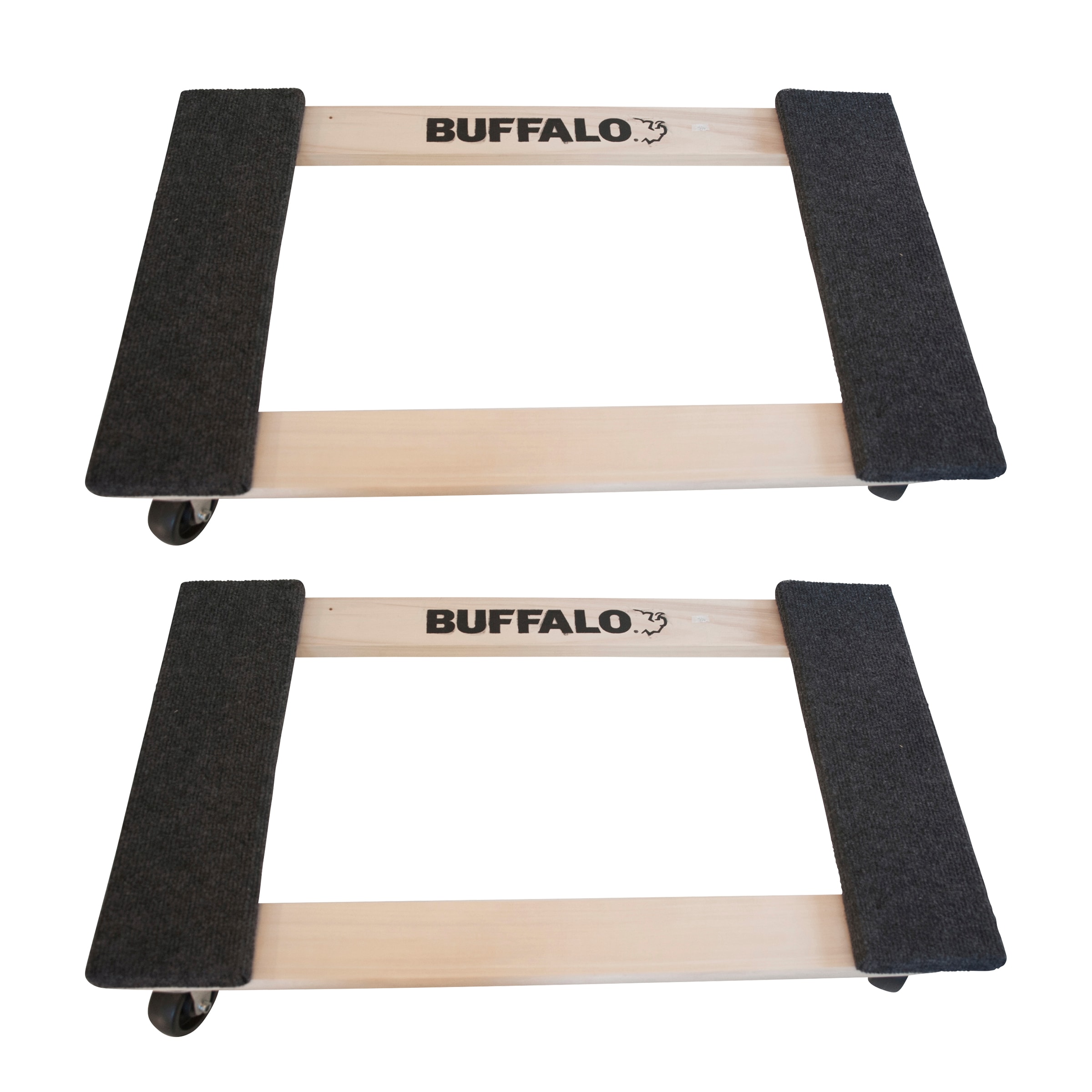 Mueble con ruedas de madera negra de Buffalo Tools con capacidad de 1000 libras