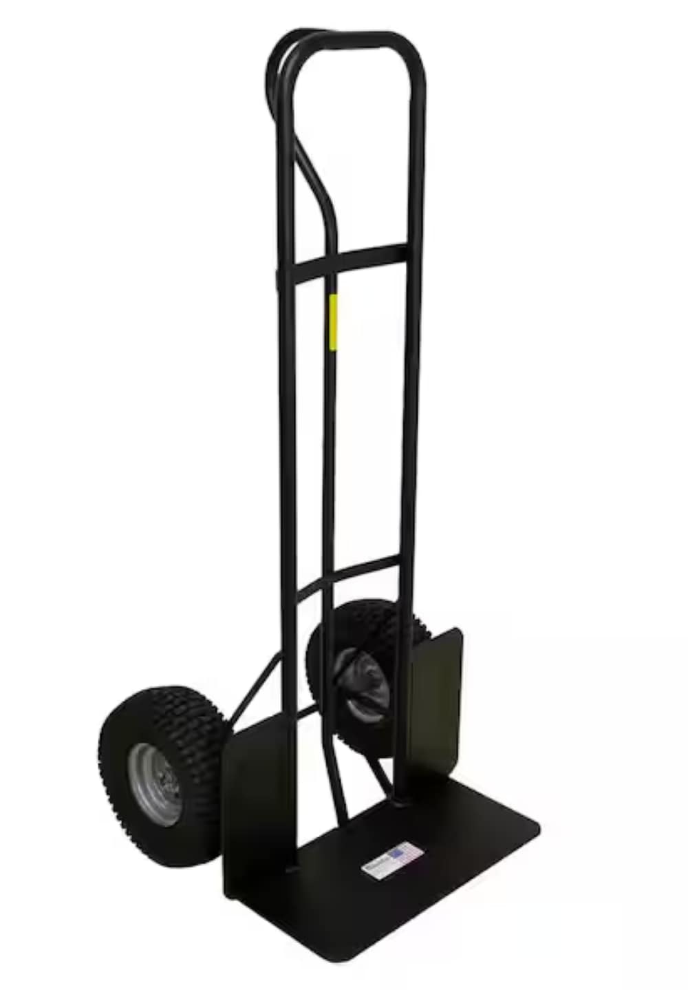 Carretilla de mano de acero negro de alta resistencia con capacidad de 1000 libras de Milwaukee de 2 llantas DC49977
