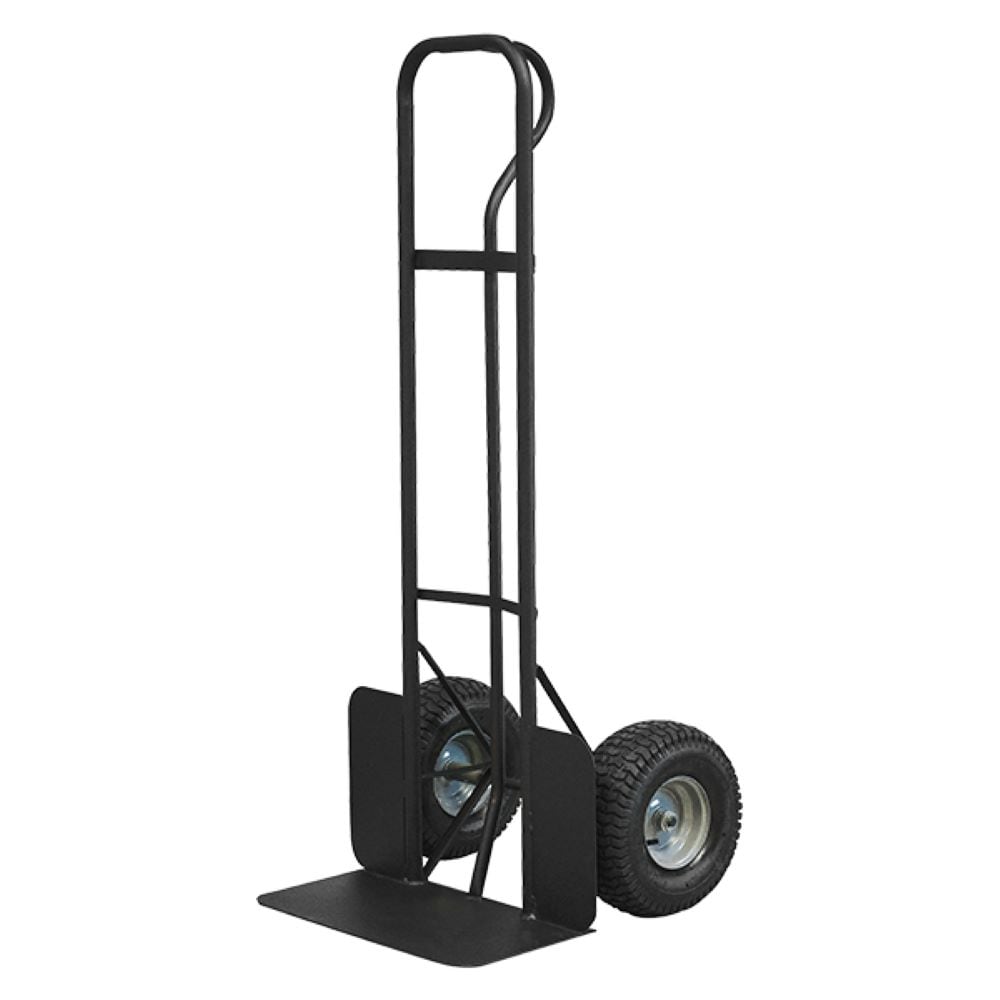 Carretilla de mano de acero negro de alta resistencia con capacidad de 1000 libras de Milwaukee de 2 llantas DC49977