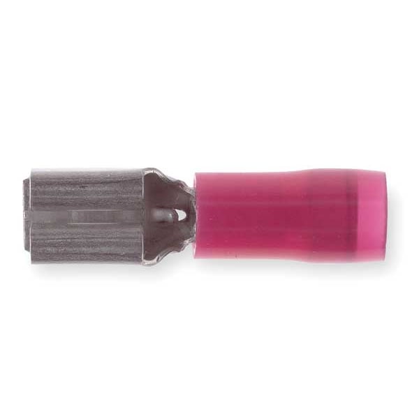 Desconector hembra Sta-Kon, Rojo, 22 a 18 AWG, PK100 - RAD18-183