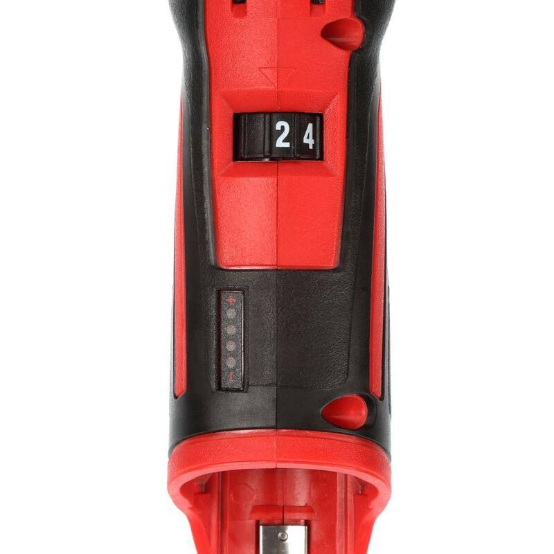 Milwaukee M12 Taladro angular recto inalámbrico de 12V con batería de iones de litio de 3/8 pulgadas, pistola de calafateo y adhesivo de 10 oz y paquete de baterías de 6.0 Ah XC - 2415-20-2441-20-48-11-2460