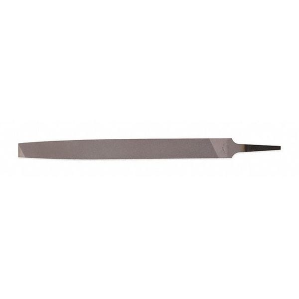 Crescent Nicholson 6" Mill Single Cut Bastard File with Ergonomic Handle - 21687HNN
