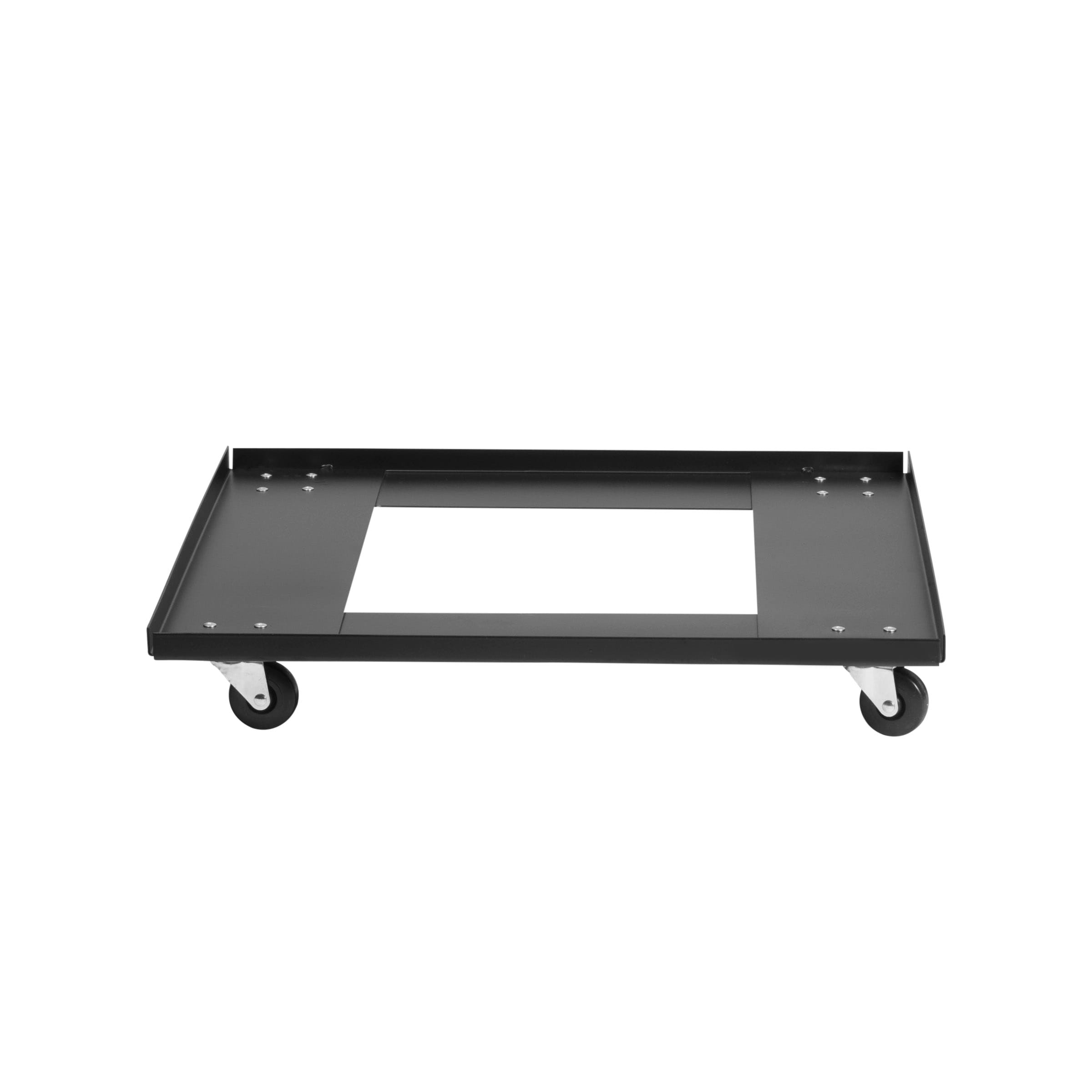 Carretilla de acero negra de 4 ruedas con capacidad de 265 libras de Hampden Furnishings HMDDL81