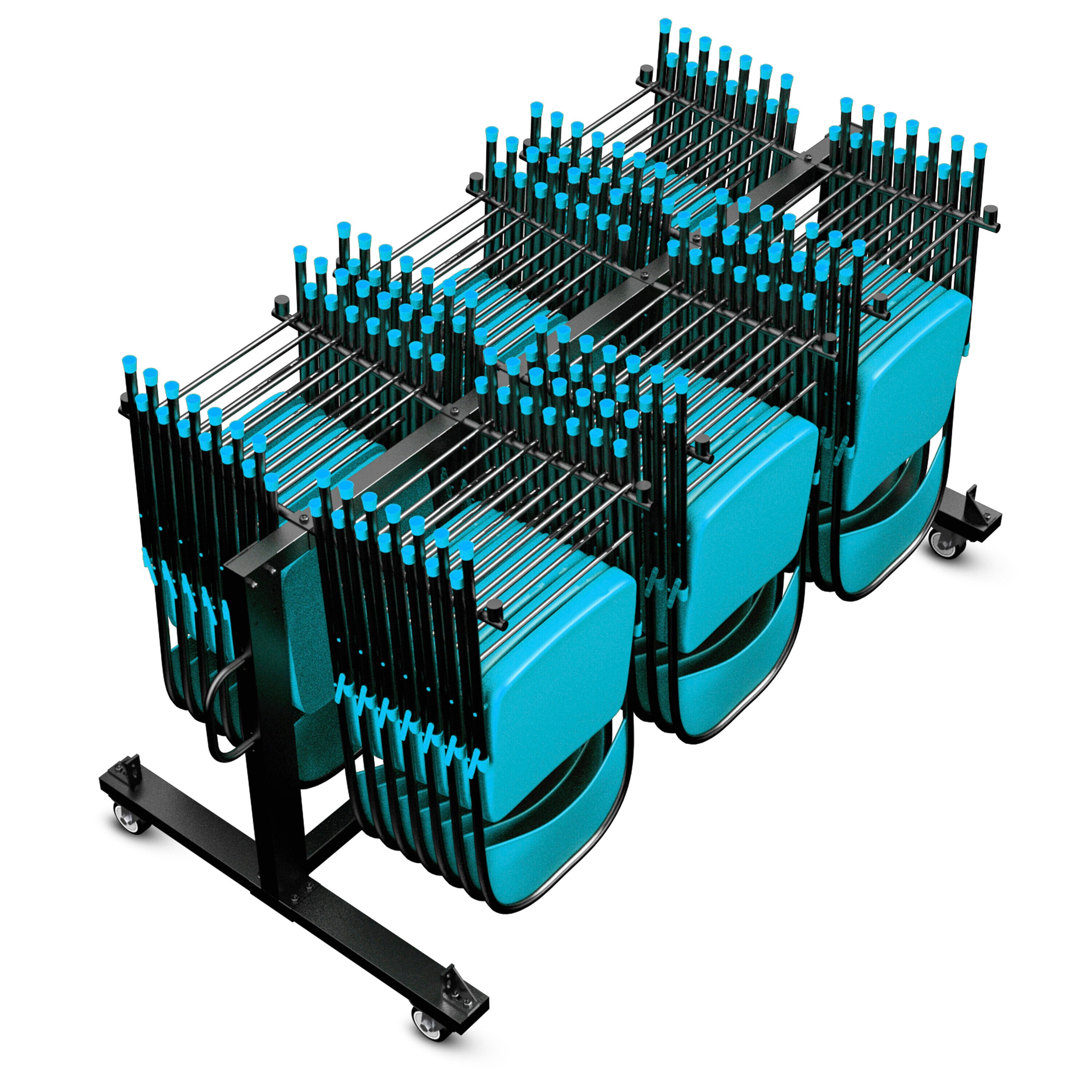 Carrito de carga de muebles de acero negro de 4 ruedas con capacidad de 330 libras Flash Furniture 196861022180