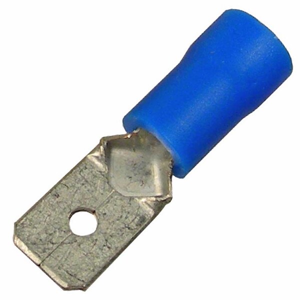 Accesorio de cableado Pico Pico Vinyl-Insulated Quick Connect, Macho 0.250in, 16-14 AWG Azul, 19PK - 1856KT