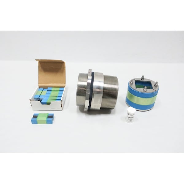 Kit de prensaestopas Roxtec 8 EMC-SLT 100/4 4IN NPT con kit de empalmes de cables y tubo termorretráctil