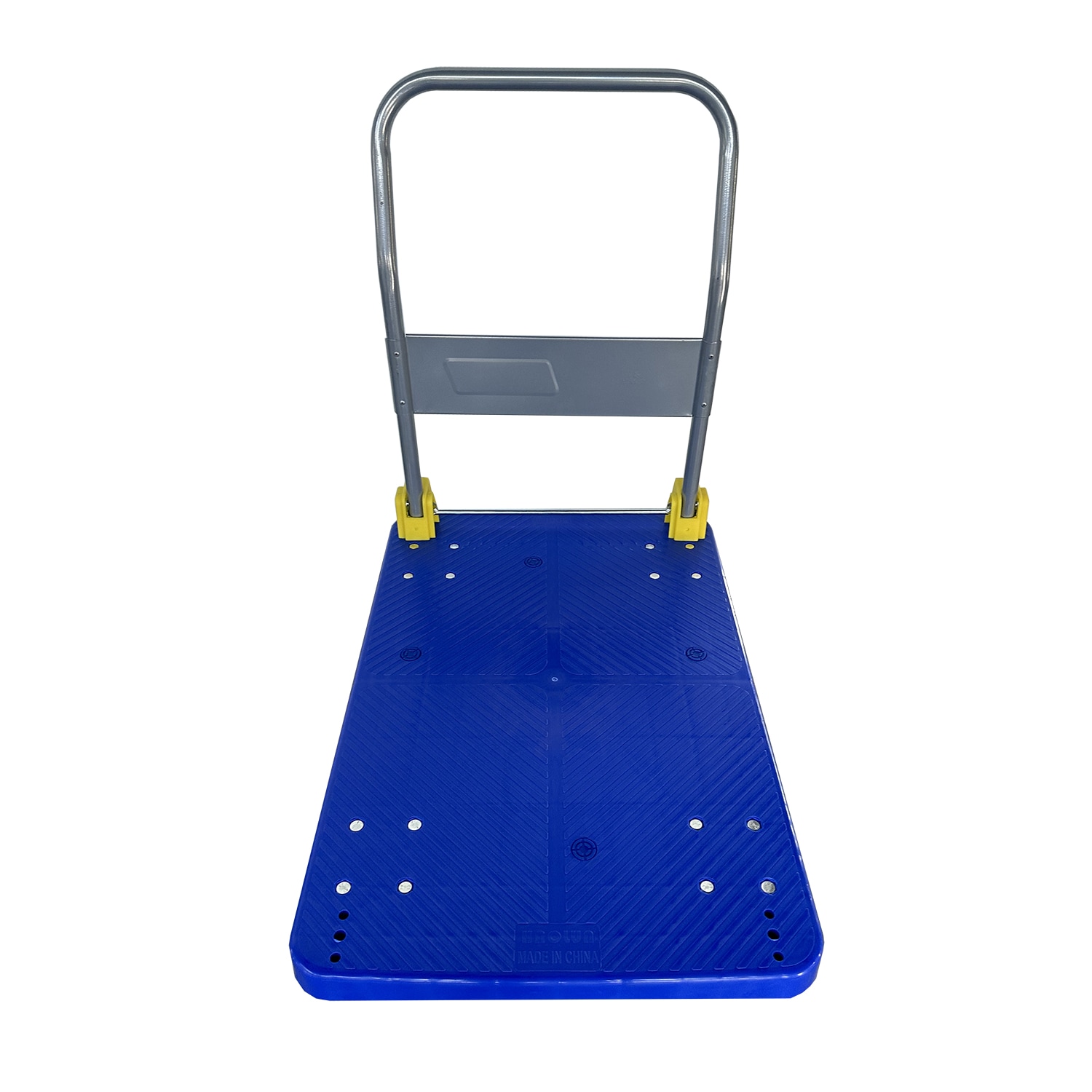 Carretilla de plataforma resistente de acero azul con capacidad para 1320 libras y 4 ruedas Kahomvis COS-QPW1-009.