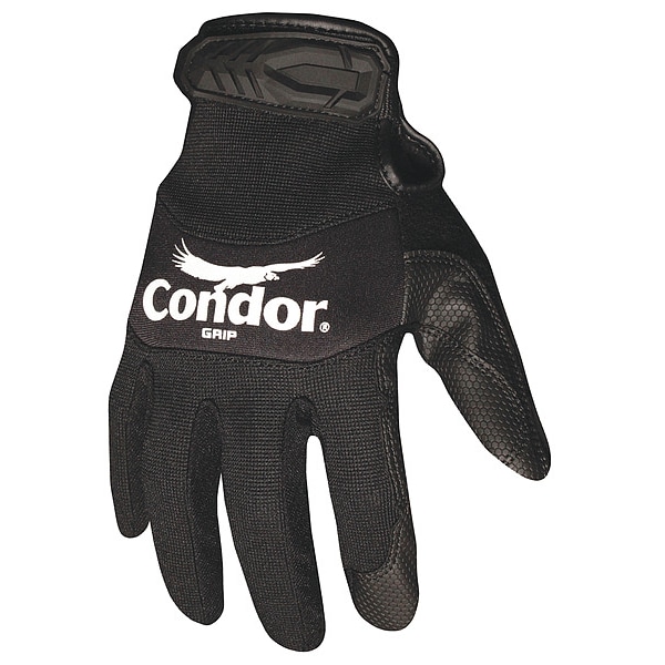 Guantes Mecánicos Condor, 2XL, Negro, Spandex/Neopreno - 42KZ63