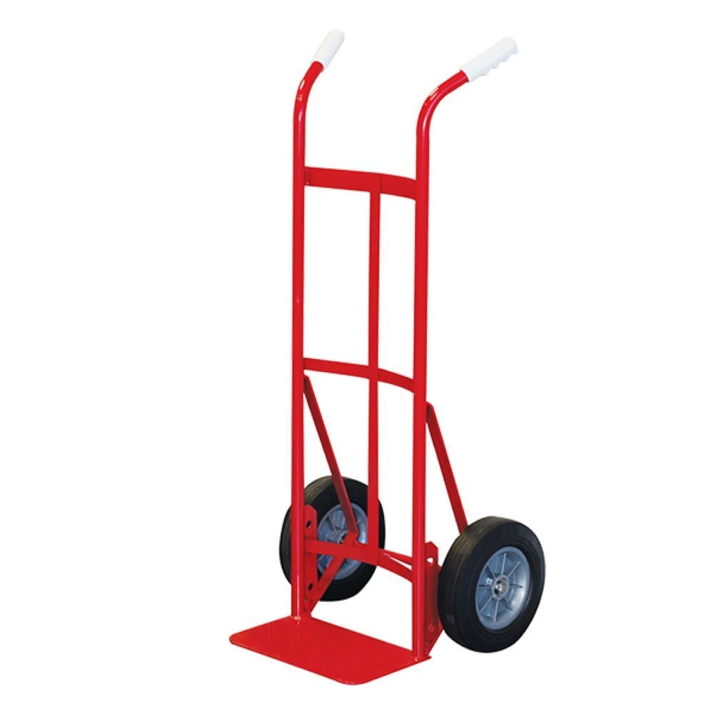 Carretilla de mano de acero rojo de 2 ruedas con capacidad de 800 libras de trabajo pesado Milwaukee DC47132