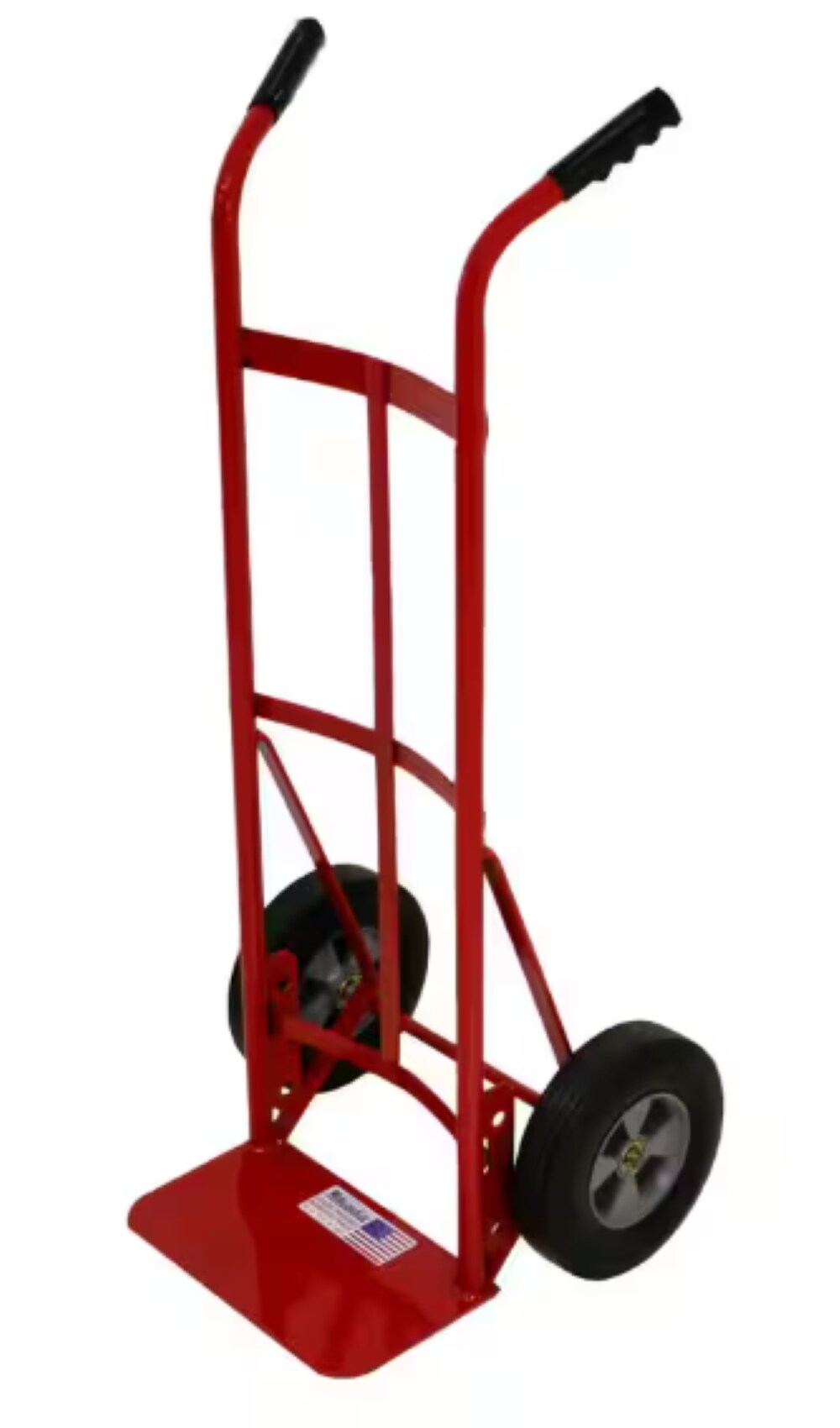 Carretilla de mano de acero rojo de 2 ruedas con capacidad de 800 libras de trabajo pesado Milwaukee DC47132