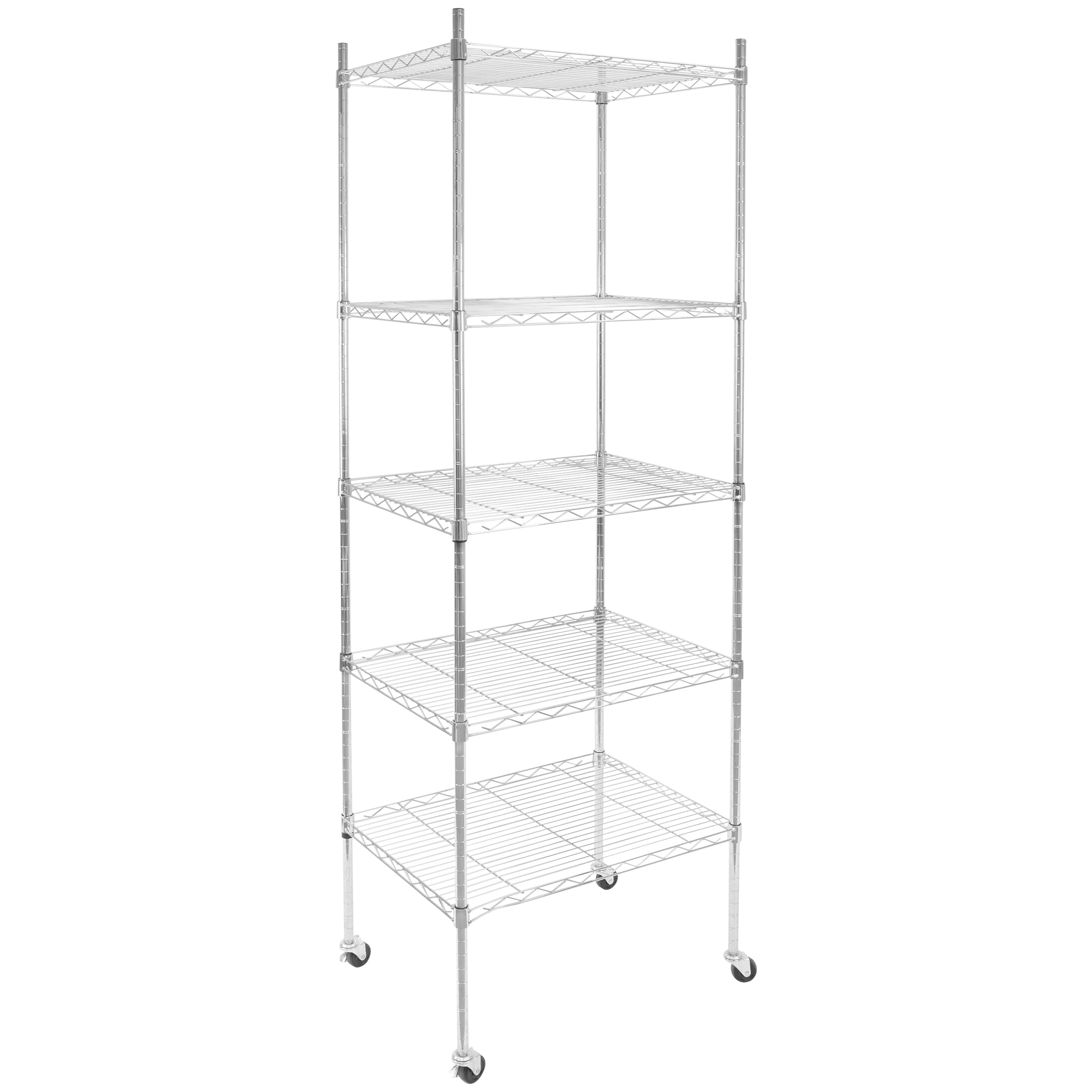 Carretilla de plataforma de servicio pesado de acero plateado de 4 ruedas con capacidad de 440 lbs. MI-7862 de Mount-It!