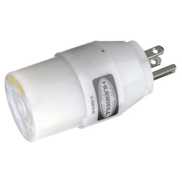 Adaptador Hembra de 30A a Macho de 15A de Hubbell Wiring Device-Kellems