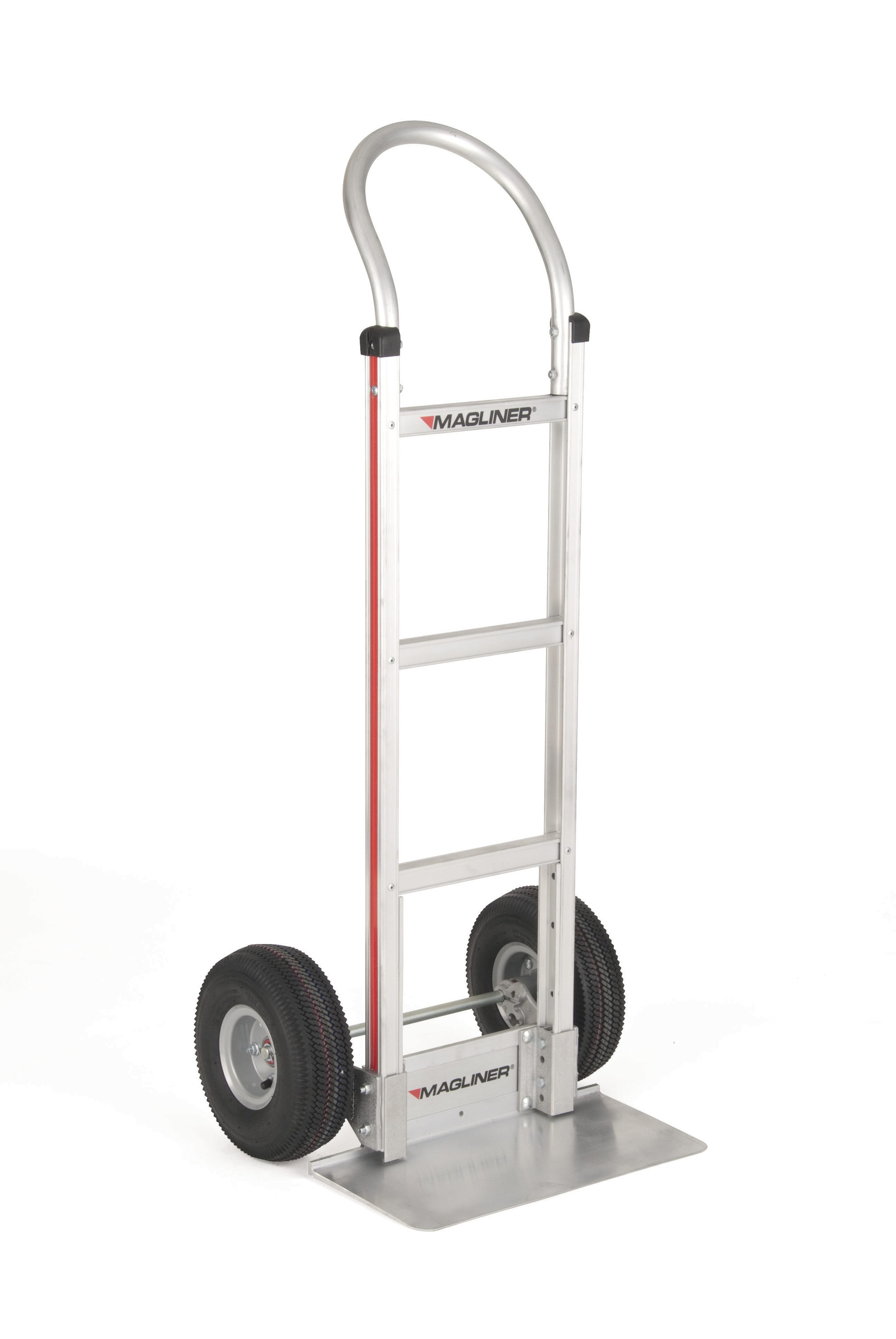 Carretilla de mano estándar de aluminio plateado con capacidad de 500 lb y 2 ruedas Magliner HMK111G15