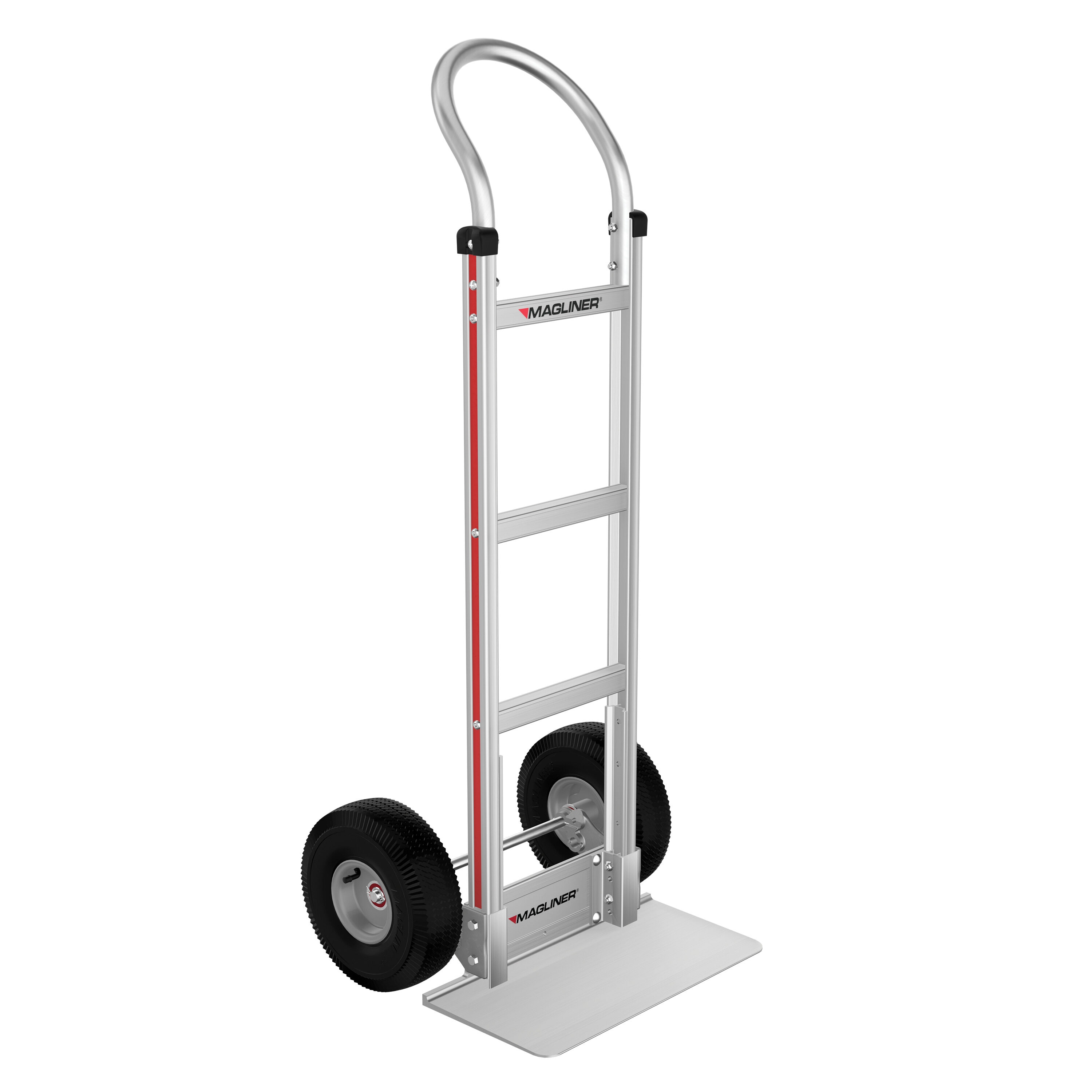 Carretilla de mano estándar de aluminio plateado con capacidad de 500 lb y 2 ruedas Magliner HMK111G15