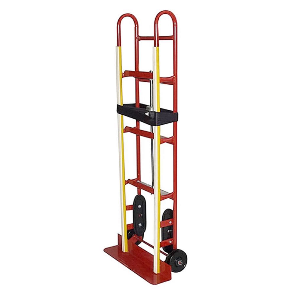 Carretilla de carga de 800 libras de capacidad con 2 ruedas de acero rojo para electrodomésticos Milwaukee DC40188.