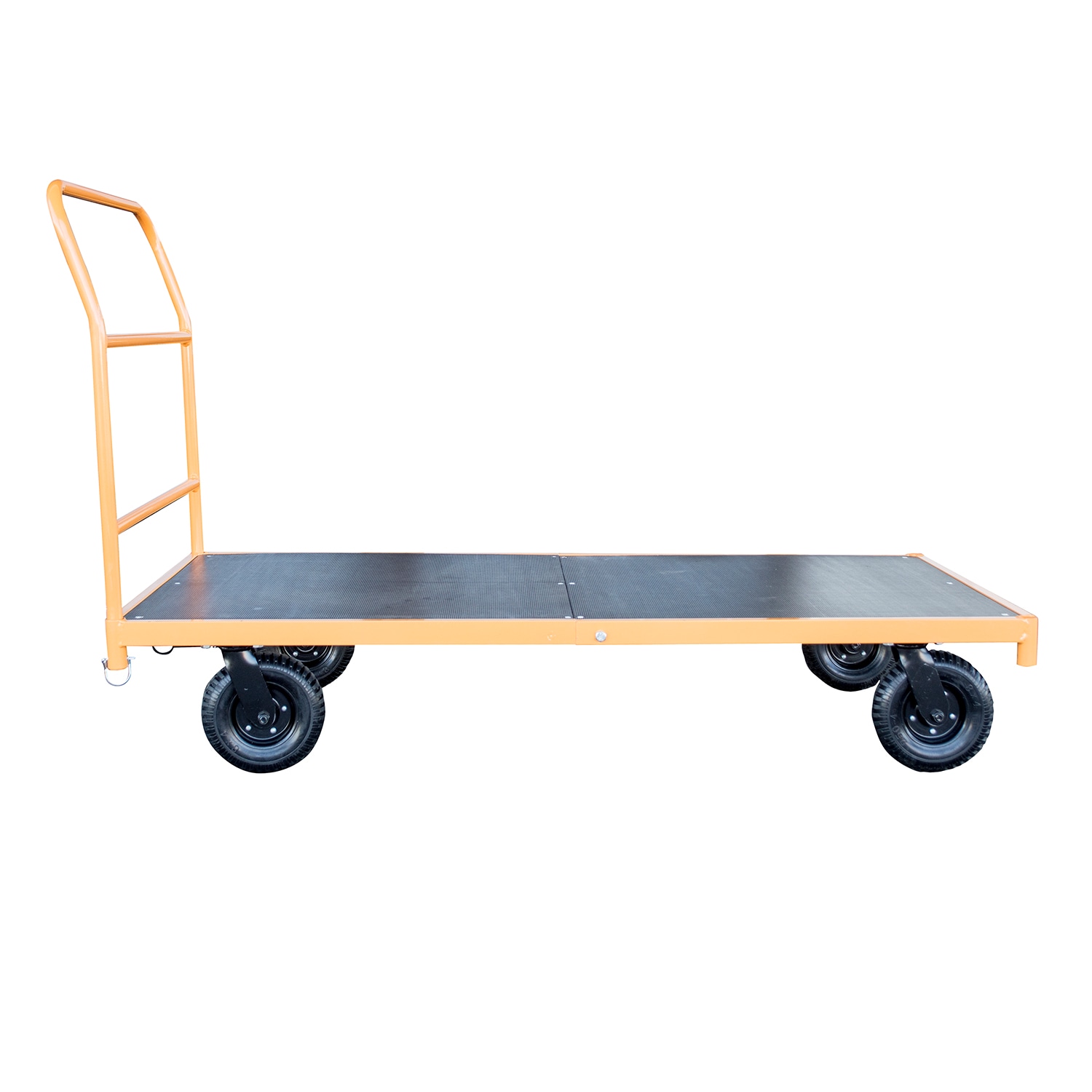 Carretilla de plataforma resistente de acero amarillo de 4 ruedas con capacidad de 750 libras de Buffalo Tools PFCKD5