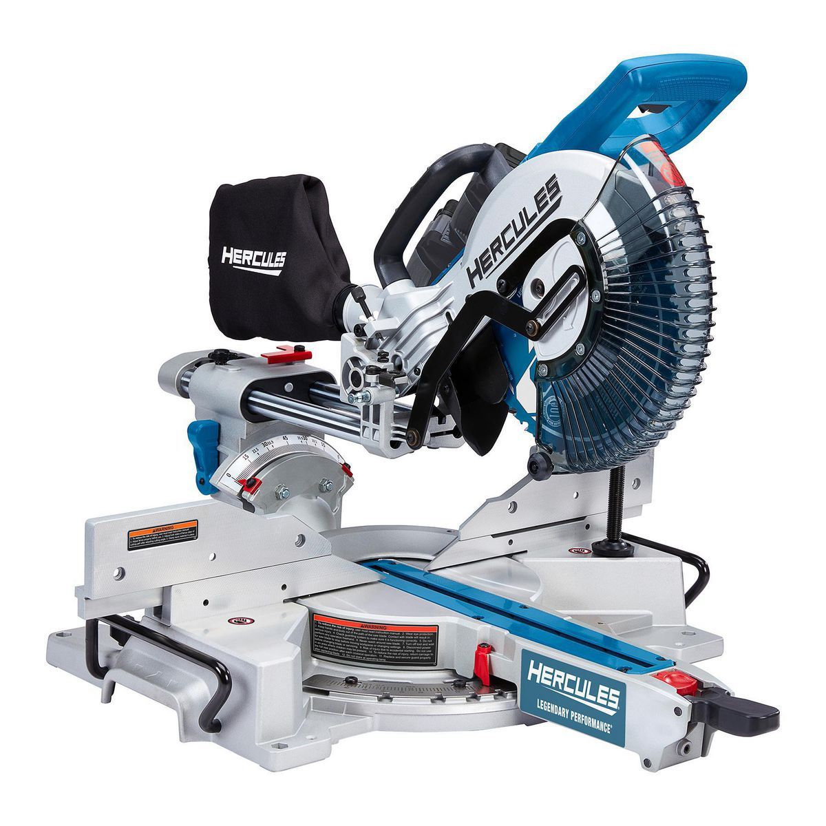 Sierra ingleteadora compuesta deslizante de doble bisel sin escobillas inalámbrica Hercules 20V de 10 pulgadas - Solo herramienta - 57670