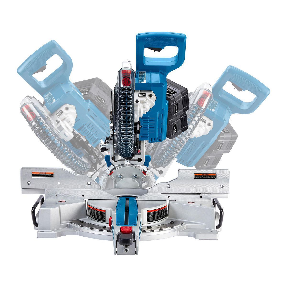 Sierra ingleteadora compuesta deslizante de doble bisel sin escobillas inalámbrica Hercules 20V de 10 pulgadas - Solo herramienta - 57670