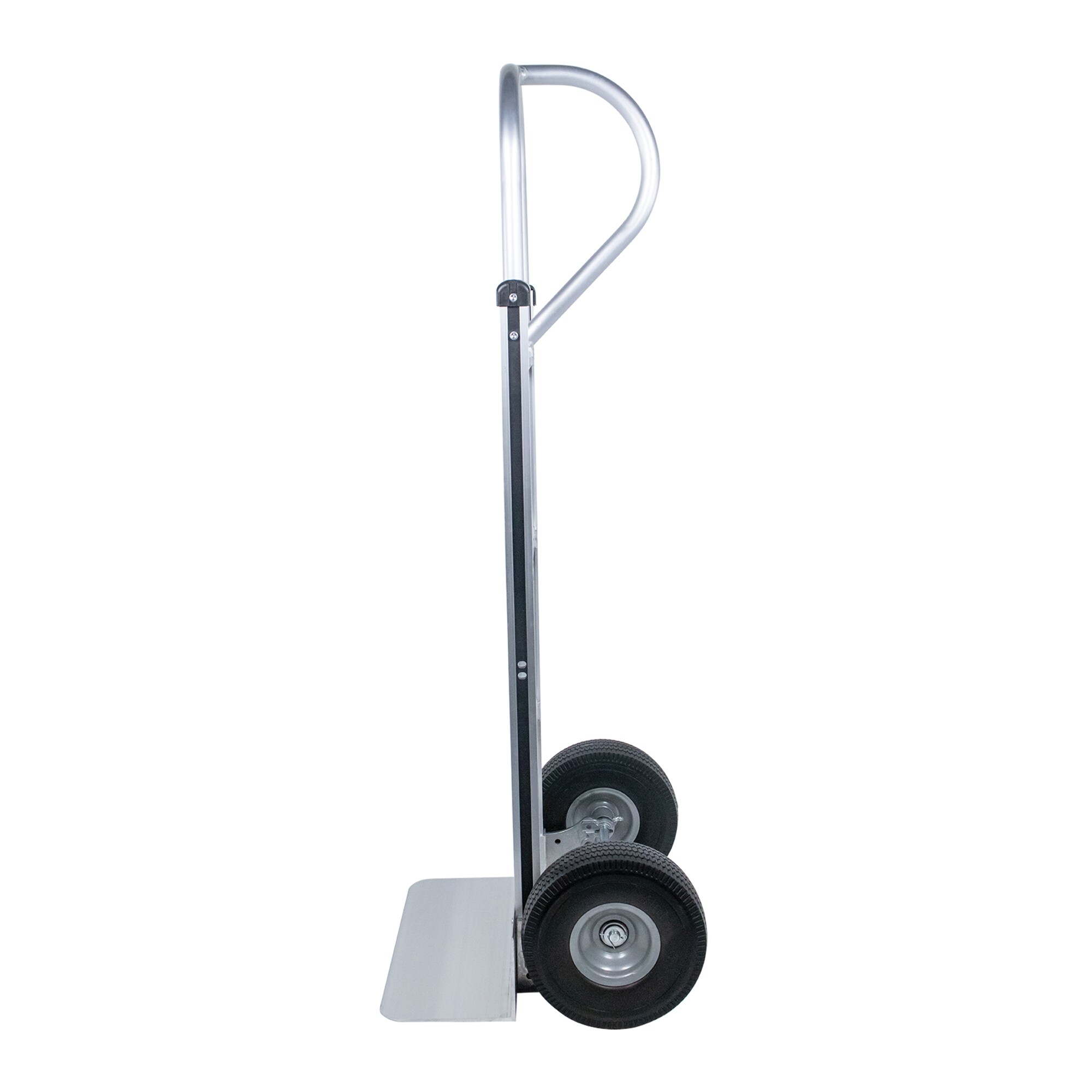 Camioneta de mano resistente de aluminio plateado de 2 ruedas con capacidad de 660 libras Monster Trucks MT20008S