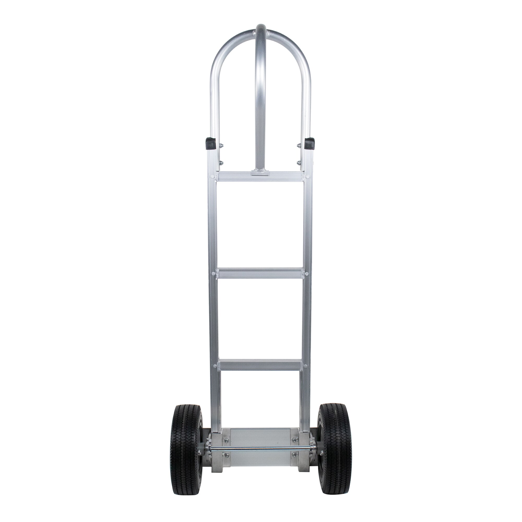 Camioneta de mano resistente de aluminio plateado de 2 ruedas con capacidad de 660 libras Monster Trucks MT20008S
