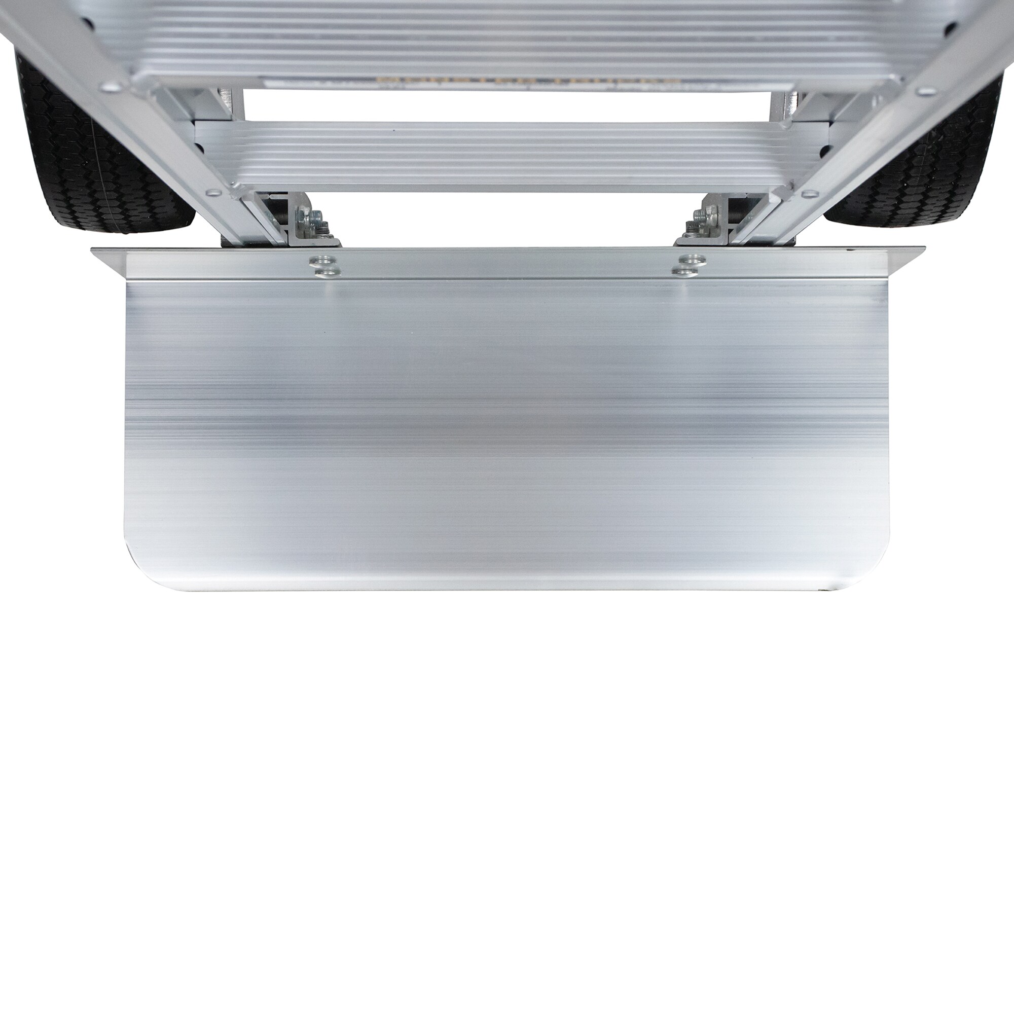 Camioneta de mano resistente de aluminio plateado de 2 ruedas con capacidad de 660 libras Monster Trucks MT20008S