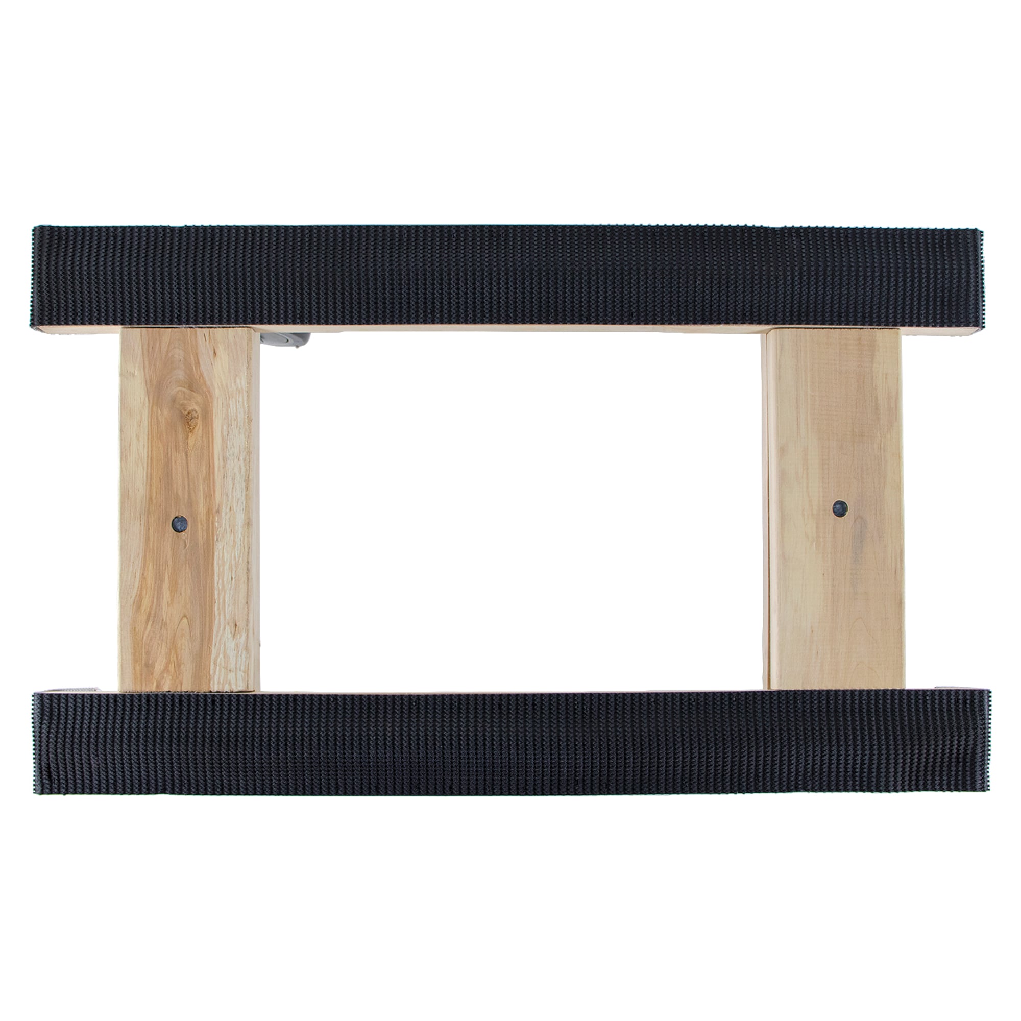 "Montacargas con capacidad de 800 libras y 4 ruedas de madera negra MT10001"