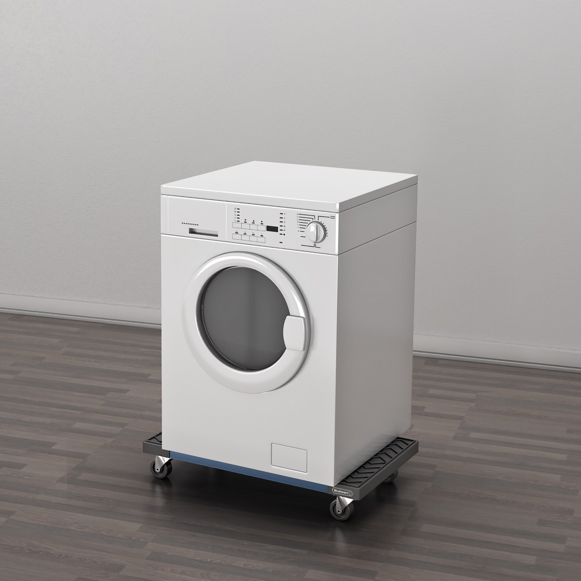 Carretilla de plástico azul de 4 ruedas con capacidad de 1000 libras Stalwart 75-93525