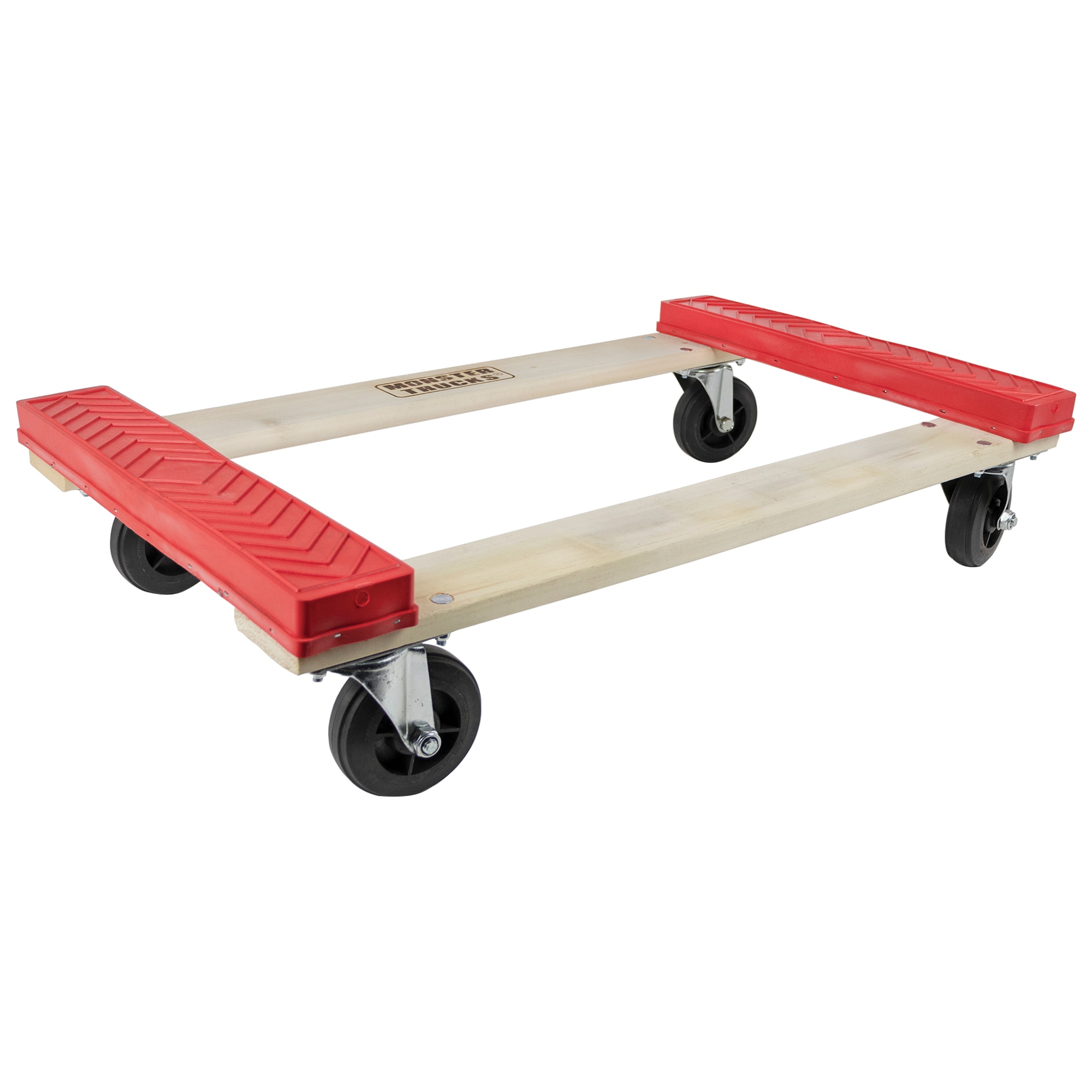 "Carretilla de Madera Marrón con Capacidad de 800 lbs y 4 Ruedas para Camionetas Monstruo MT10002"