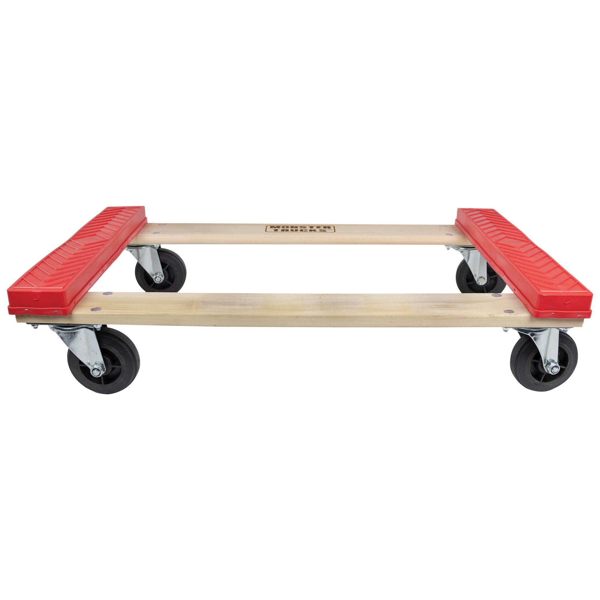 "Carretilla de Madera Marrón con Capacidad de 800 lbs y 4 Ruedas para Camionetas Monstruo MT10002"