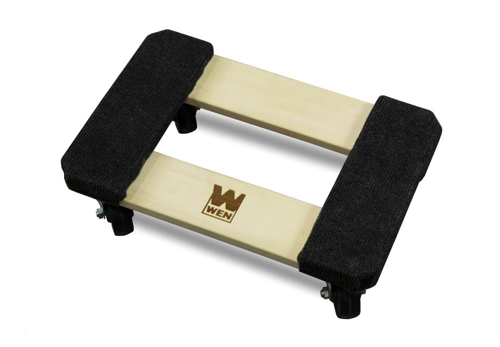 Carretilla de madera marrón con capacidad de 1000 libras y 4 ruedas WEN 721218