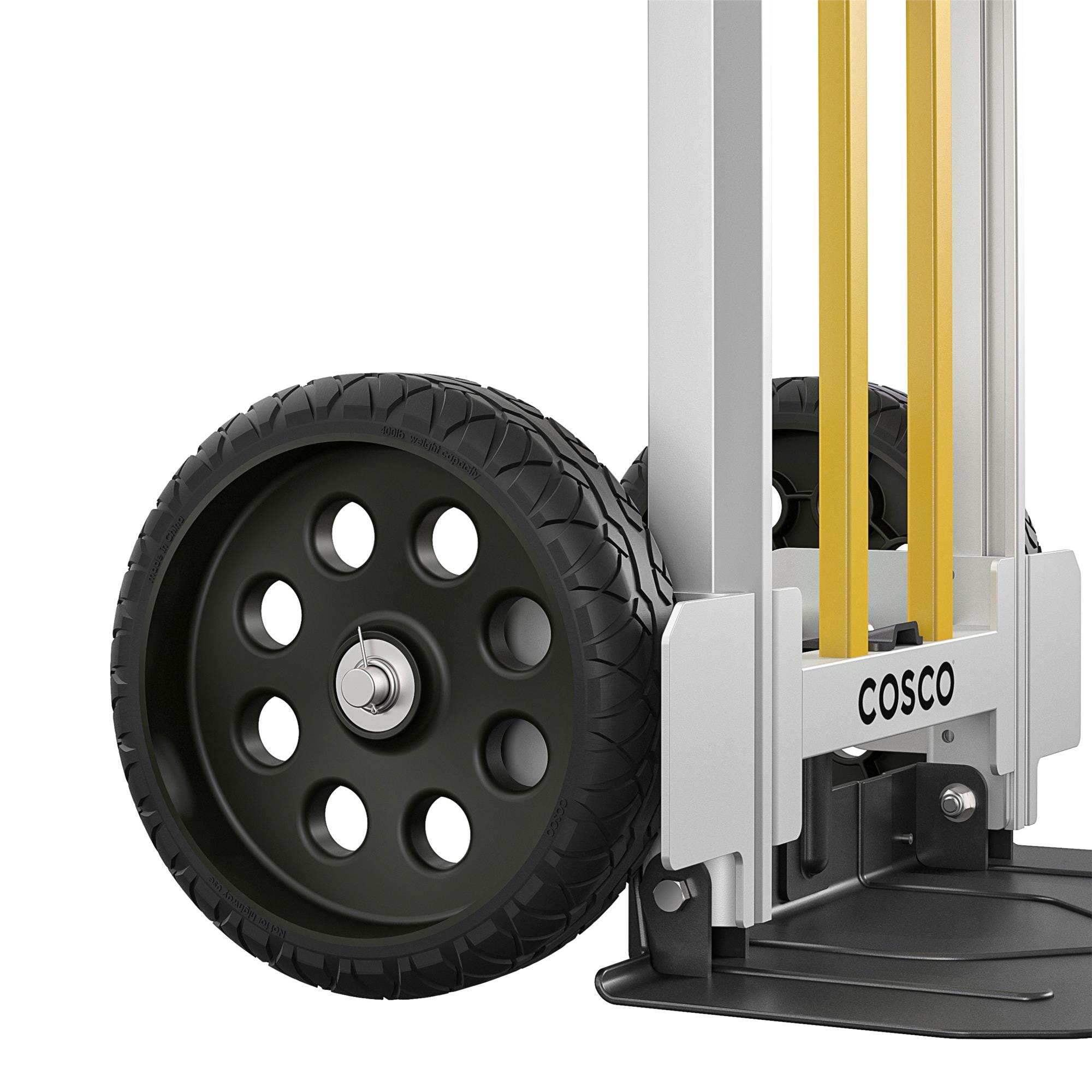 Carretilla de mano convertible de acero plateado Cosco de 800 libras de capacidad con 2 ruedas 12253BBY1E