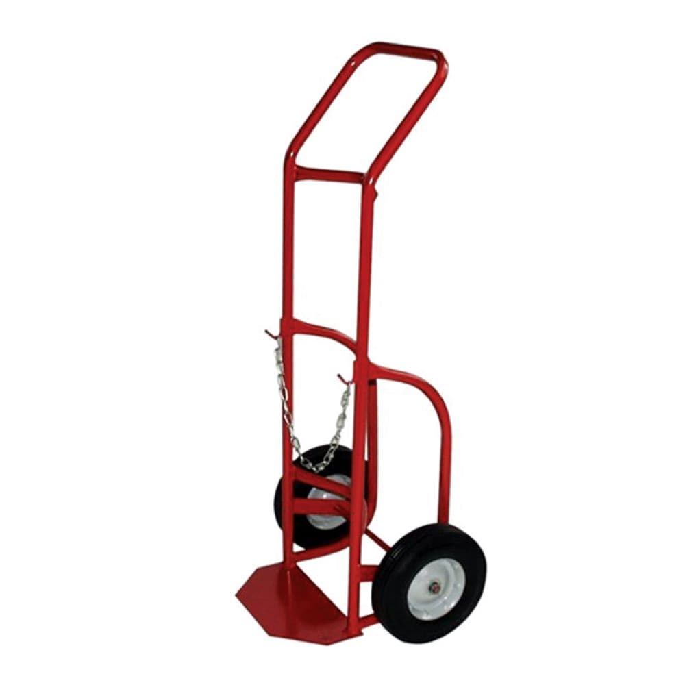 Carretilla de mano de alta resistencia de acero rojo de 2 ruedas con capacidad de 500 lb de Milwaukee DC40763