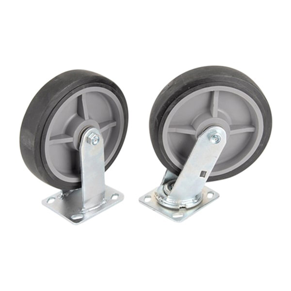 Carretilla plataforma estándar de aluminio plateado de 4 ruedas con capacidad de 2700 libras de Magliner PTK2448S1-Q