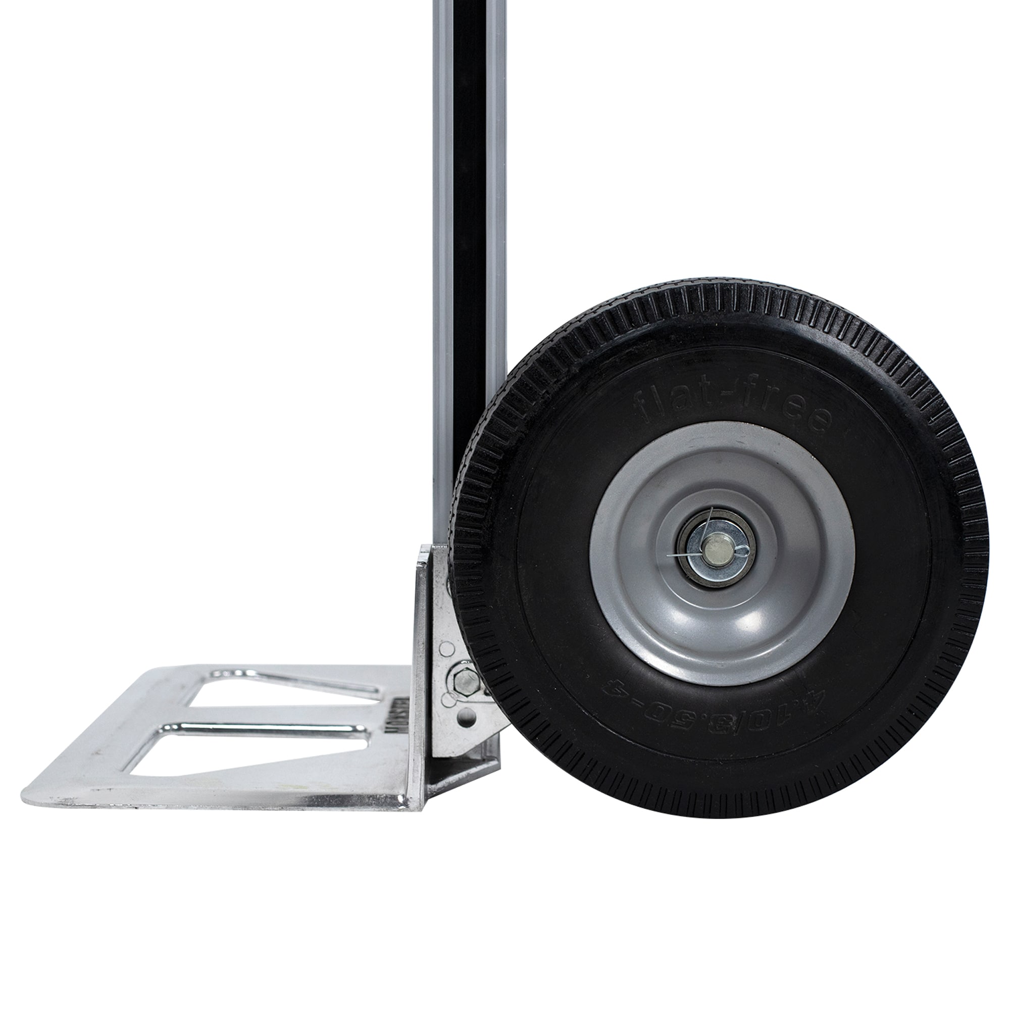 Camionetas monstruo capacidad de 660 libras 2 ruedas Plata de aluminio pesado carretilla de mano resistente MT20008