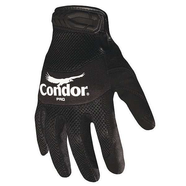 Guantes de mecánico Condor, 2XL, Negro, Spandex/Neopreno - 42LA04
