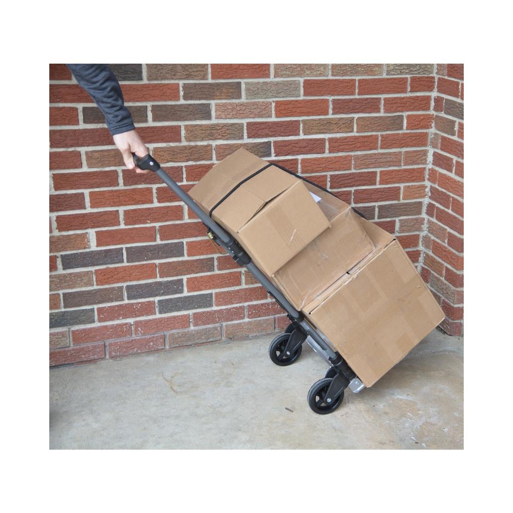 Carretilla de mano plegable de aluminio gris de 2 ruedas con capacidad de 150 libras Power By GoGreen TR1800