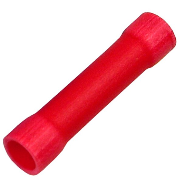 Conector de Cable de Tope Aislado con Vinilo Pico para Barril de Costura Butted, Rojo 22-16 AWG, Paquete de 20 - 1700KT