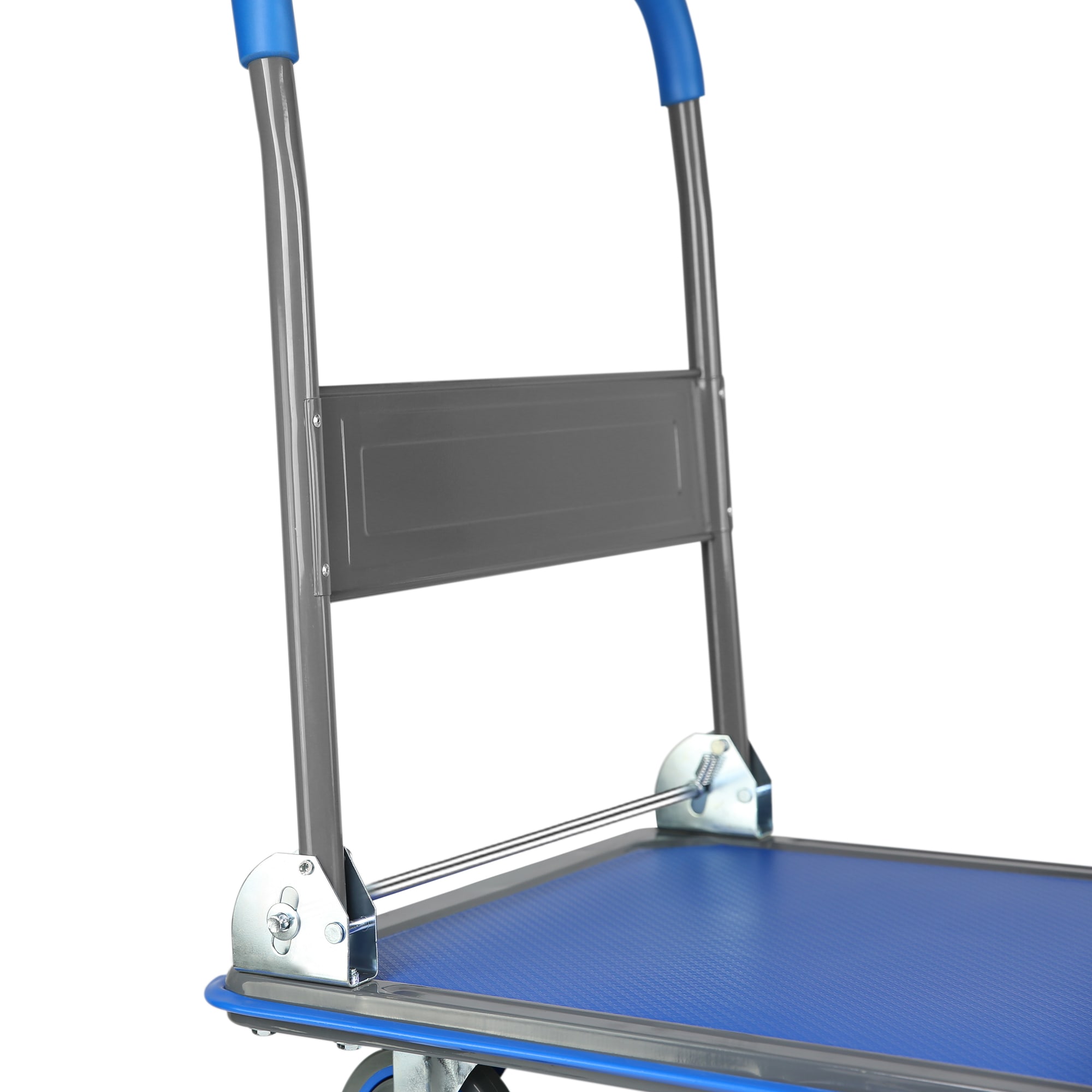 Carretilla de plataforma resistente de acero azul Maocao Hoom 660 lb de capacidad con 4 ruedas BH120097