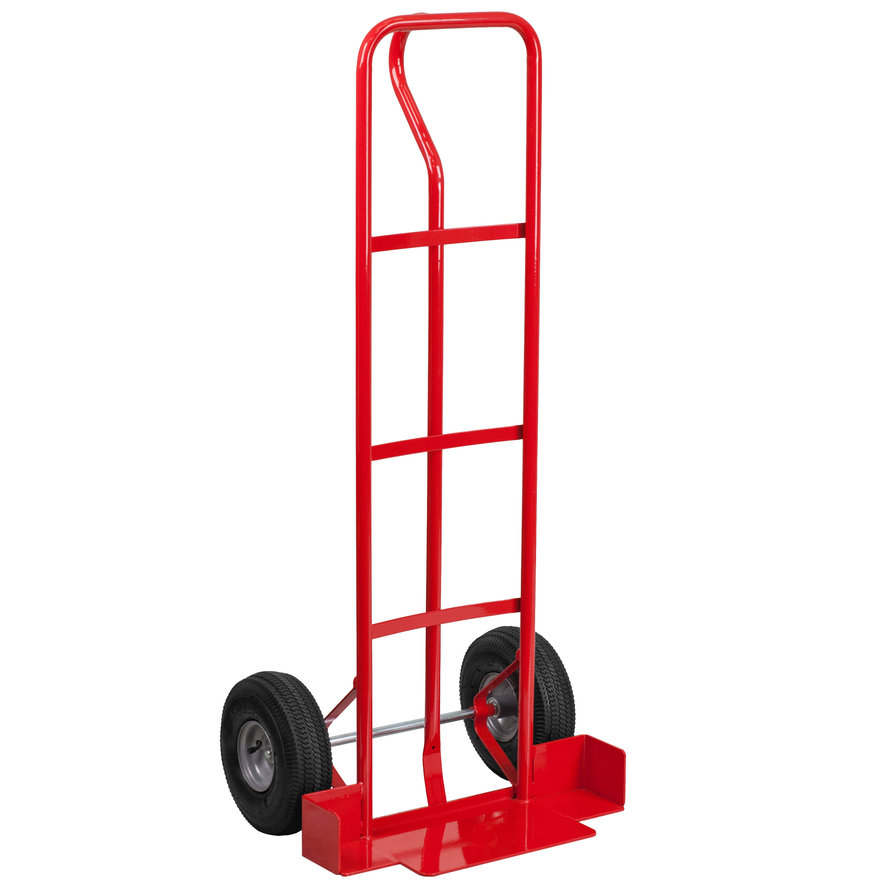 Carretilla manual estándar de acero rojo con capacidad de 300 libras y 2 ruedas Flash Furniture 889142044321