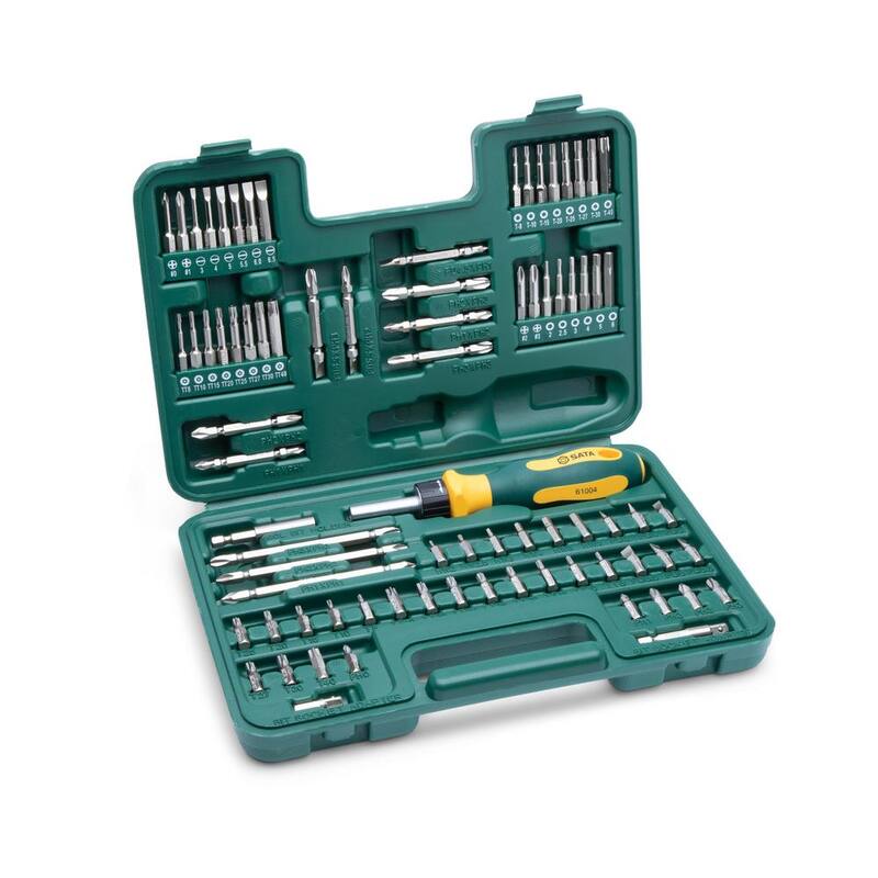 Juego de destornillador de puntas con trinquete de 1/4 de pulgada (80 piezas) - ST09326SJ
