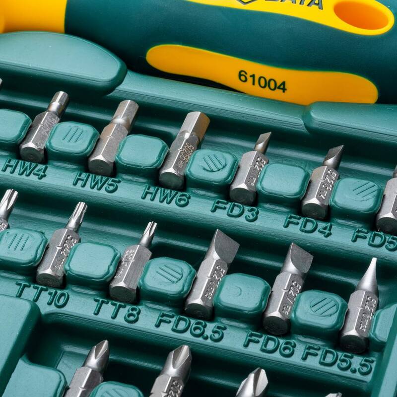 Juego de destornillador de puntas con trinquete de 1/4 de pulgada (80 piezas) - ST09326SJ