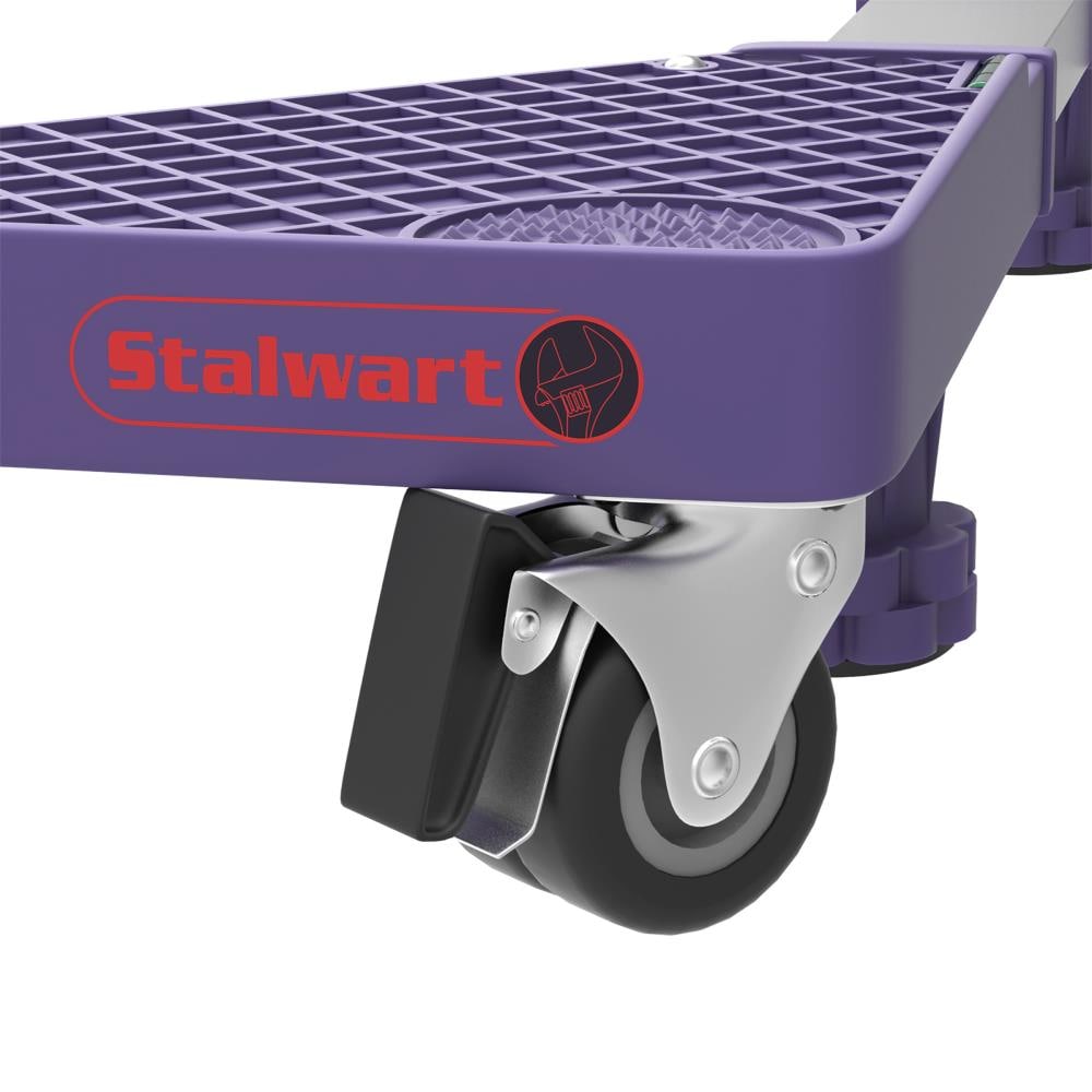 Fleming Supply Carretilla para muebles de acero morada de 1100 libras de capacidad con 8 ruedas 425333XZB