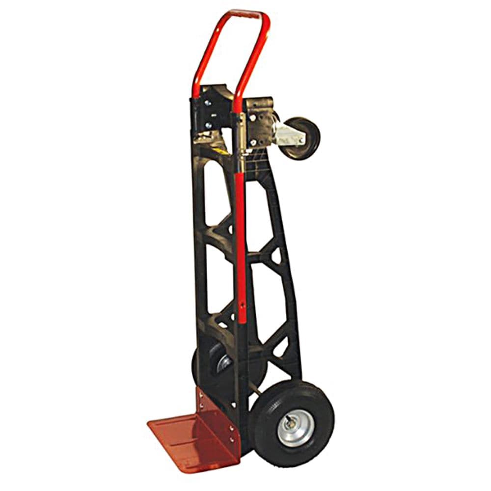Carretilla de mano convertible de fibra de vidrio con capacidad de 600 lbs y 4 ruedas, varios colores/acabados - Milwaukee DC40611