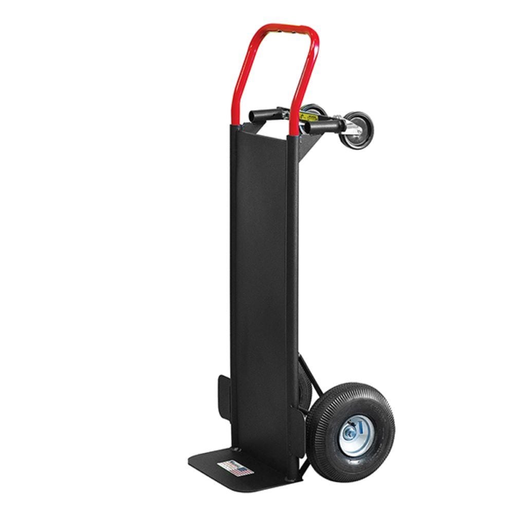 Carretilla manual convertible de acero negro de 4 ruedas con capacidad de 800 lb de Milwaukee DC30087