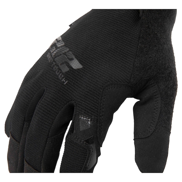 Guantes para mecánico con agarre de silicona compatibles con pantalla táctil, cumplen con los requisitos de GSA, en negro, talla grande - MGGCGSA0510