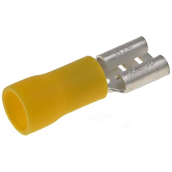 Serverusa 85454 12 10 Gauge Female Disconnect, 0.250 In., Amarillo - SE358991