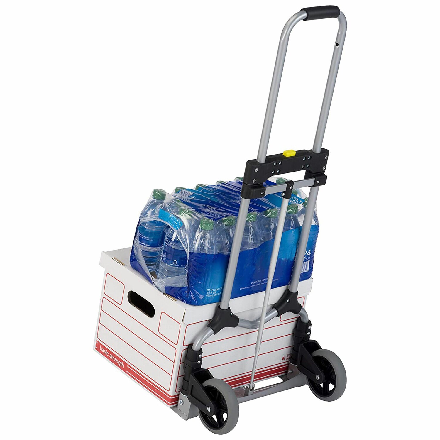 Carretilla de mano plegable de acero negro con capacidad de 160 libras y 2 ruedas MAGNA CART 274255