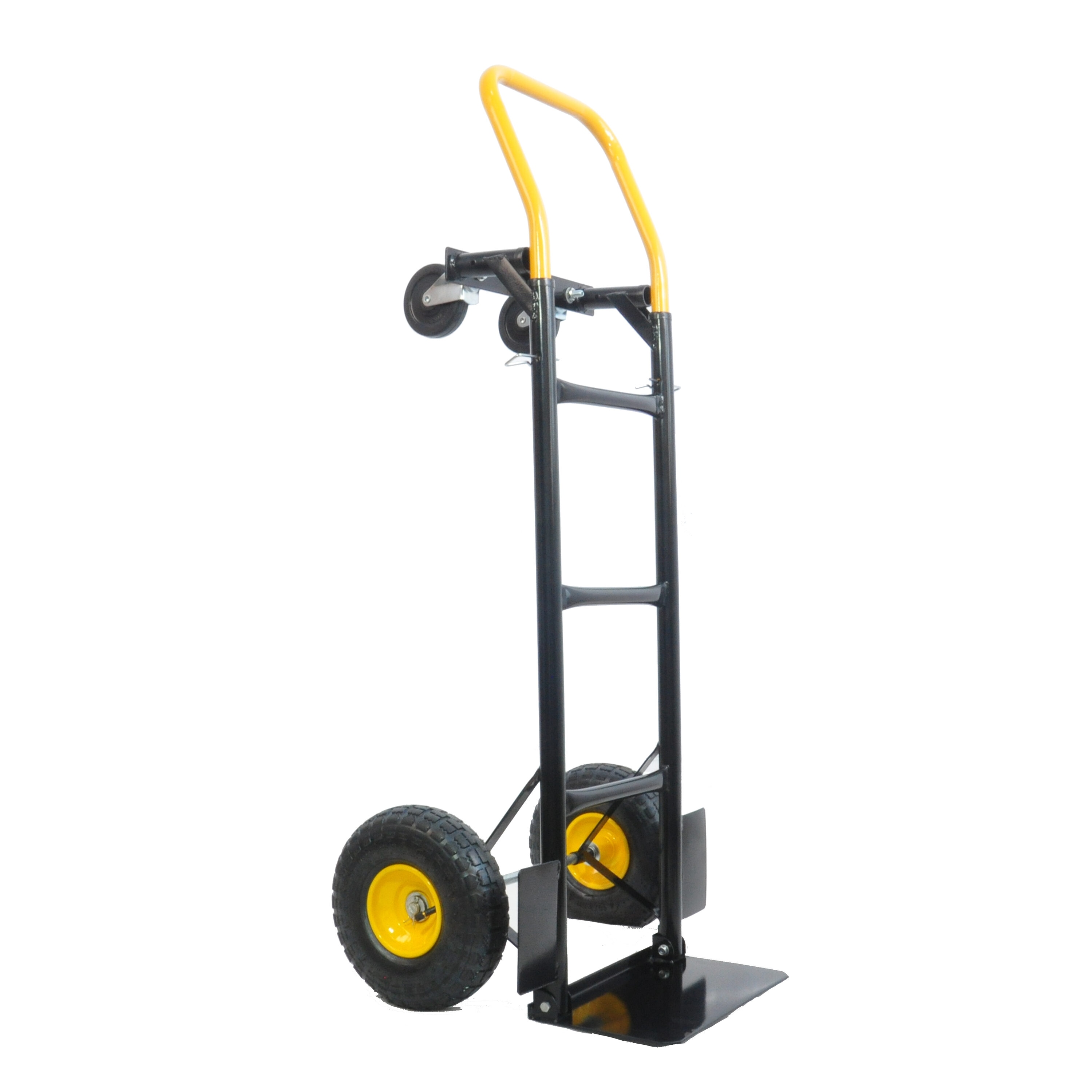 Carretilla de mano de acero negro resistente Maocao Hoom con capacidad de 330 libras y 4 ruedas BH121743